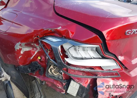 2019 Genesis G70 2.0T Advanced z USA, uszkodzony, nr VIN KMTG44LA6KU034262